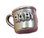 Dollhouse Miniature Baby Cup Sterling